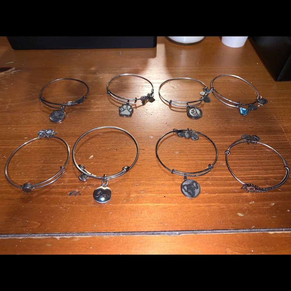 ALEX AND ANI LOT OF BUNDLE SILVER BRACELETS 8